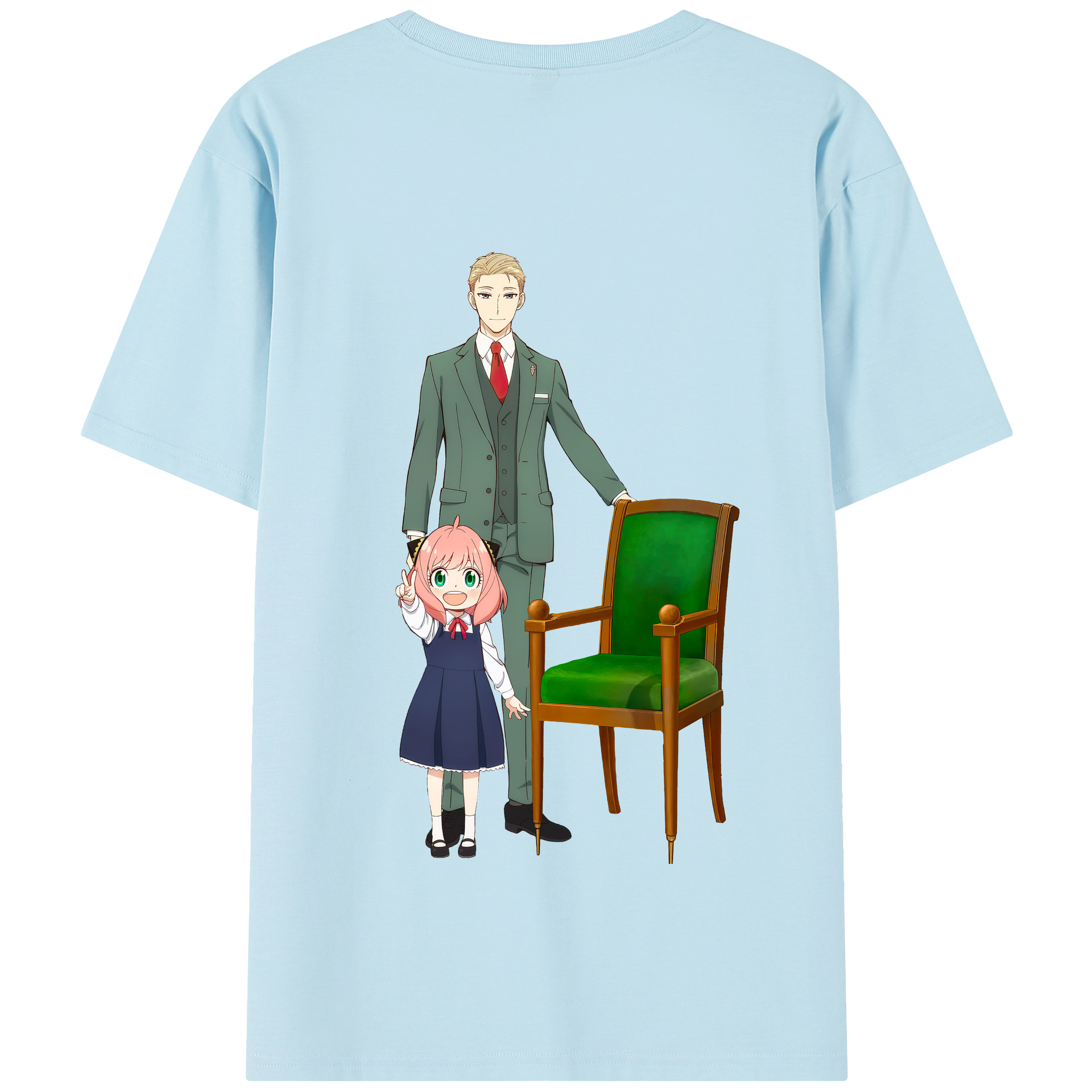 （画像用） SPY×FAMILY间谍家家酒 綿100％半袖Tシャツ（背面プリント）